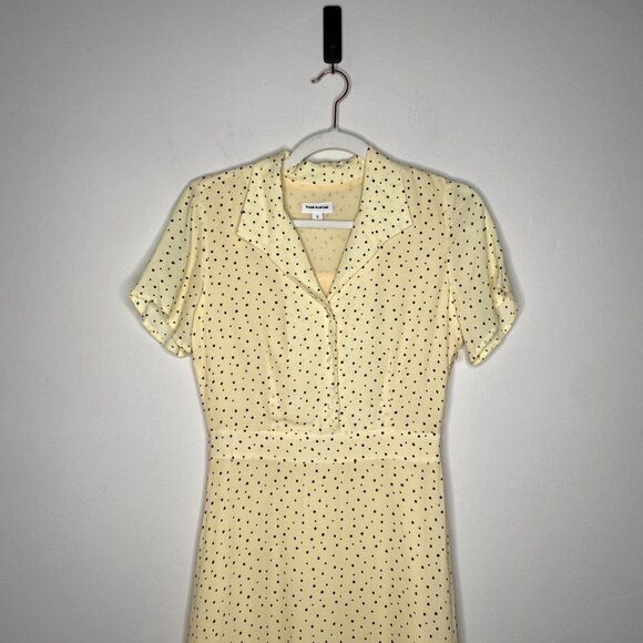 FRANK & OAK yellow polka dot maxi dress | Size: XS - Picture 2 of 6